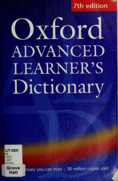 Oxford Advanced Learner's Dictionary of Current English